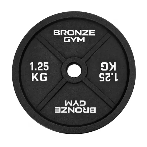 Диск олимпийский BRONZE GYM чугунный 1,25 кг